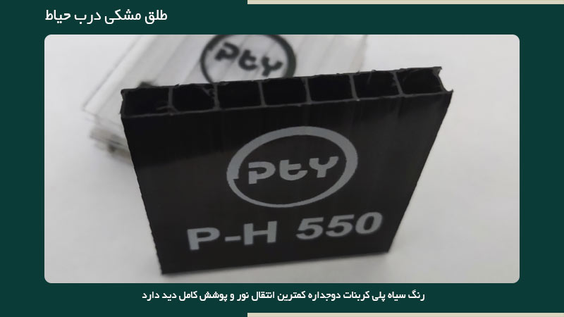 طلق مشکی درب حیاط