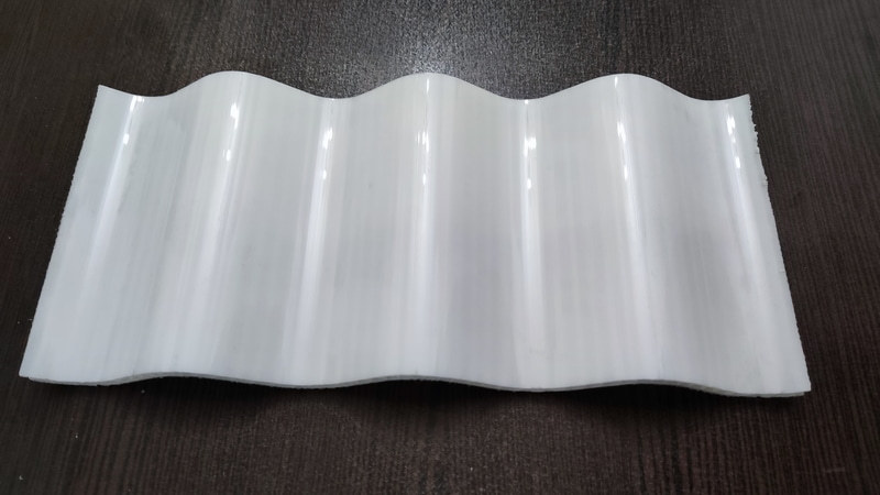 wavy-pc (6) پلی کربنات سینوسی موجدار سفید